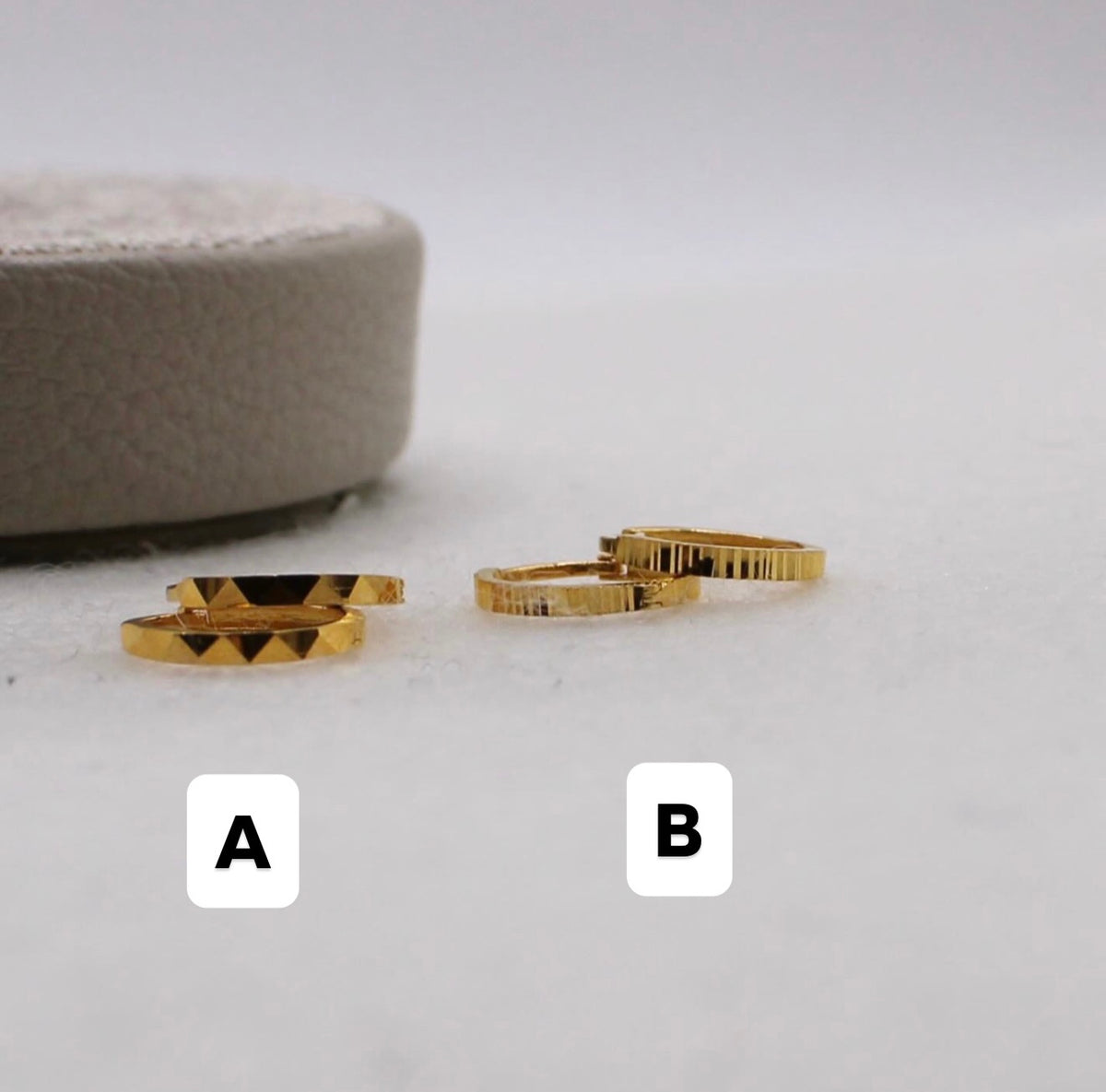 Thin Detailed Huggies | 8.5mm