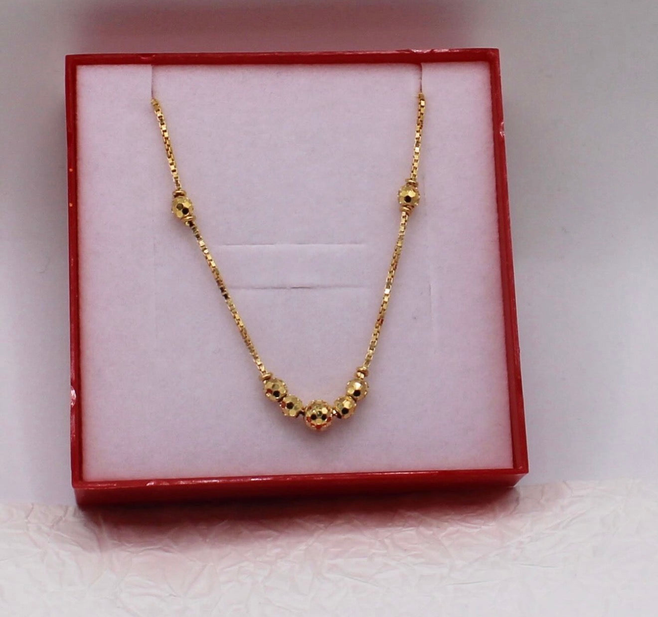 Dainty Beaded Necklace | 22carat