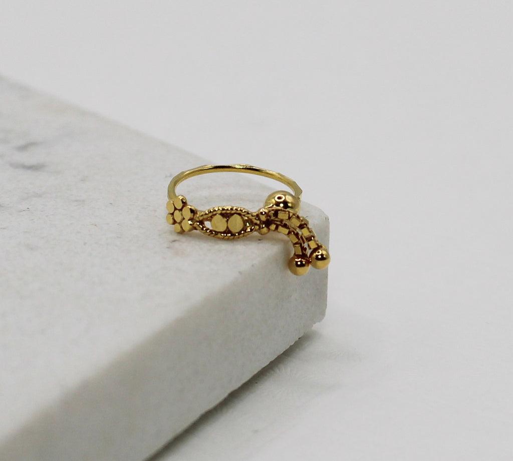 Detailed Chain-dangle Hoop