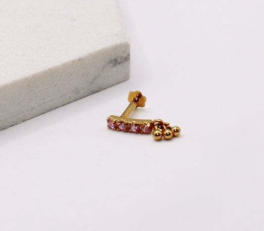 Baby Pink Long Stud