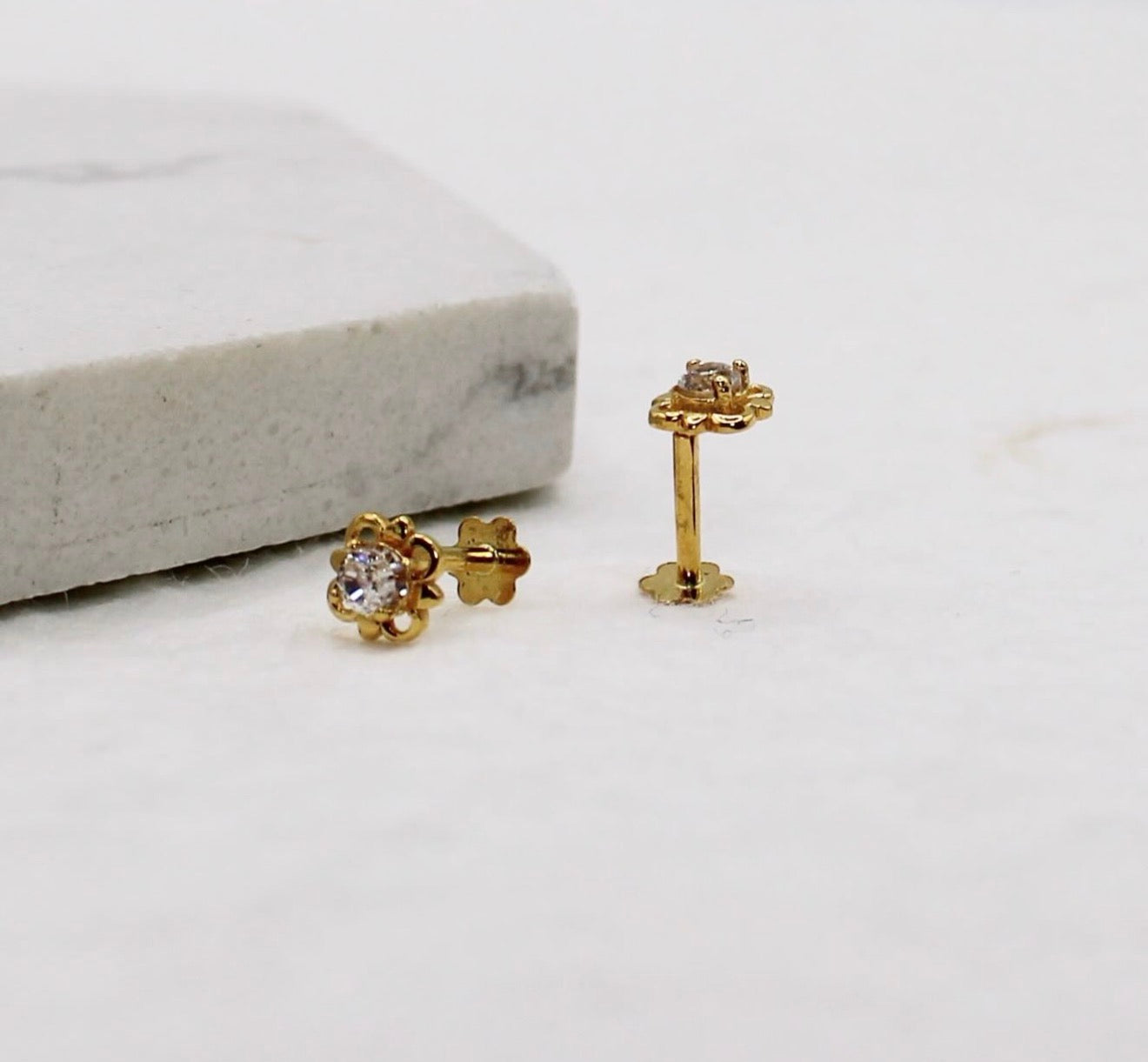 Delicate Flower Studs