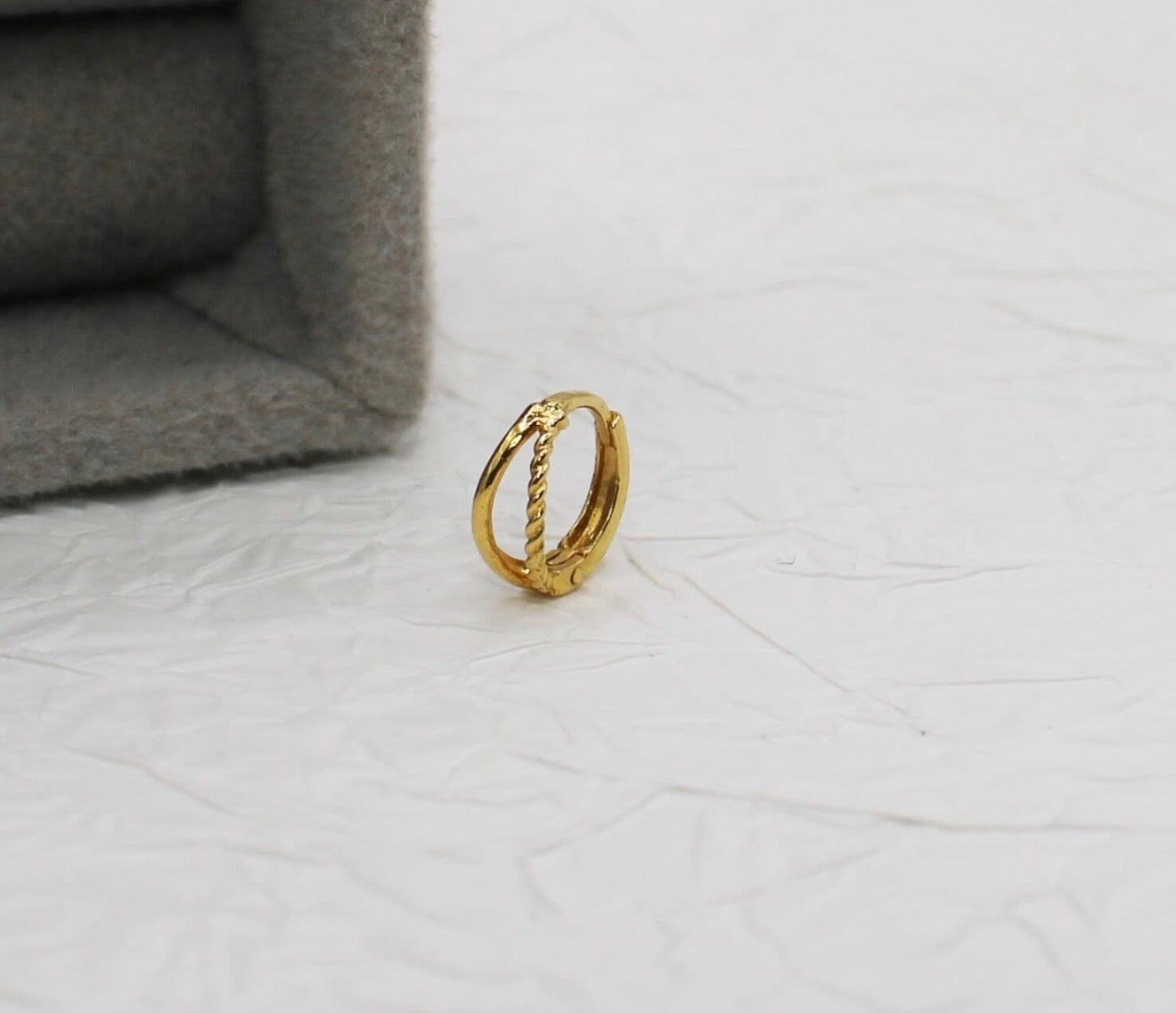 Twist Double Hoop | 7mm