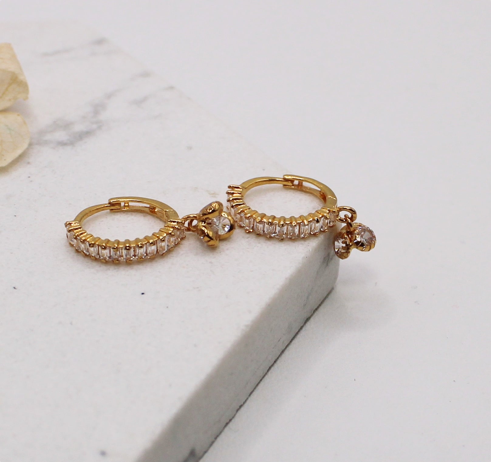 Dangly Cluster Hoops