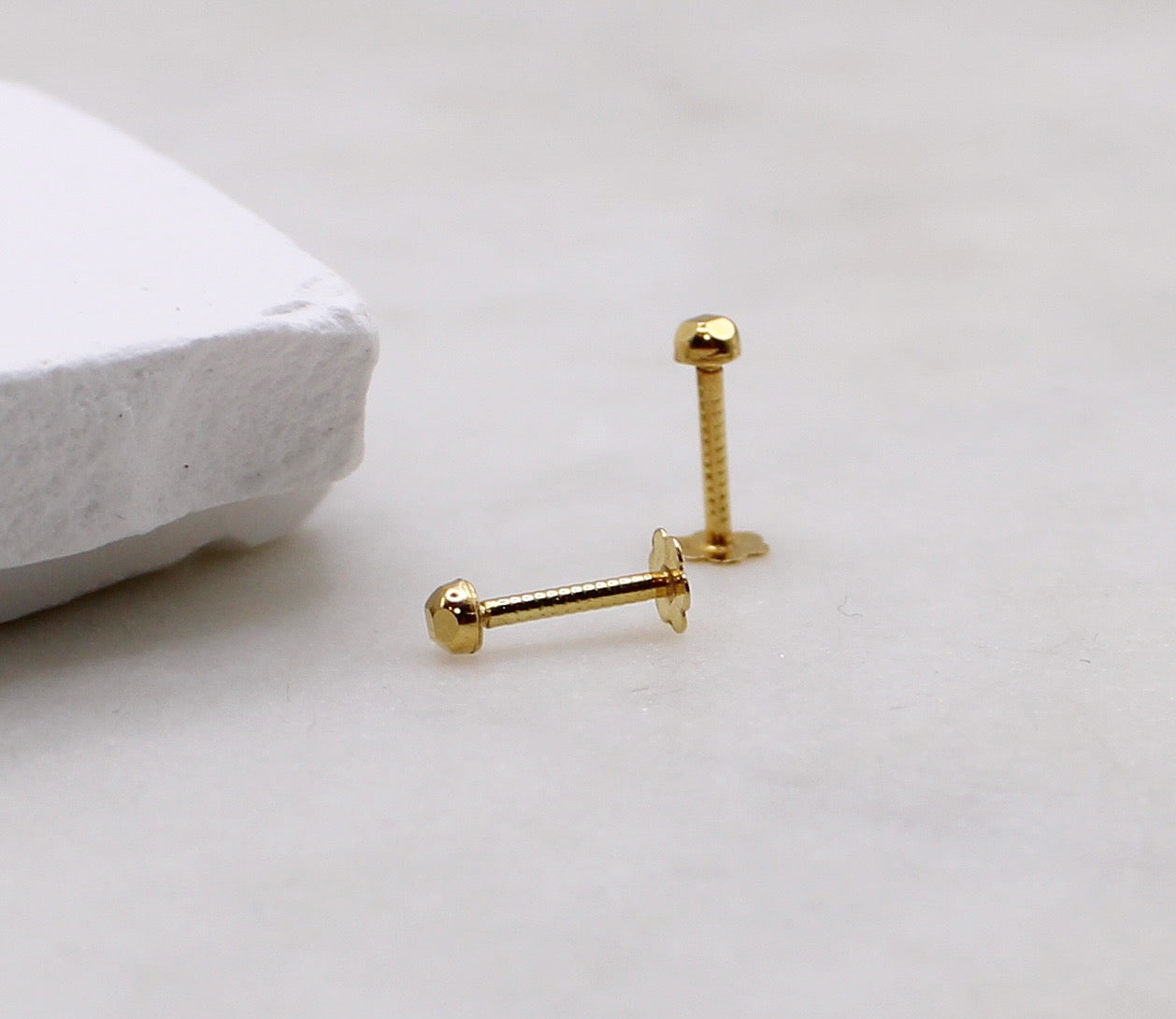 2mm Diamond Cut Studs