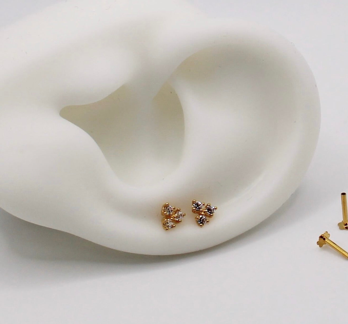 Triangular Diamanté Studs | pair