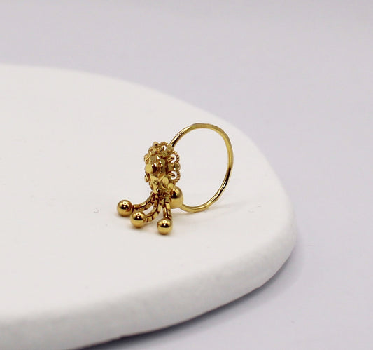 Chain Flower Hoop | 14carat