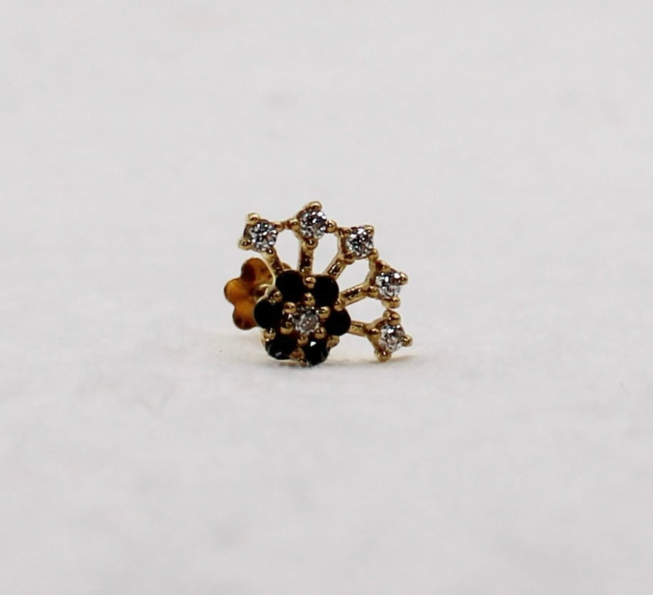 Black Crescent Stud