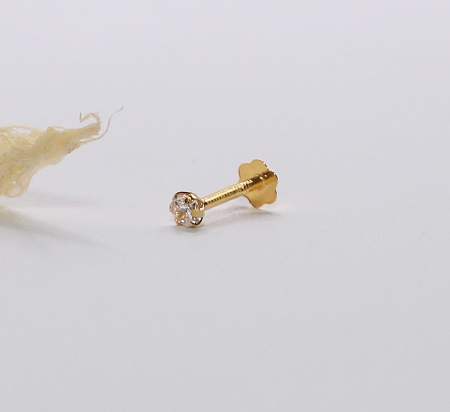 2mm Cubic Zirconia Stud