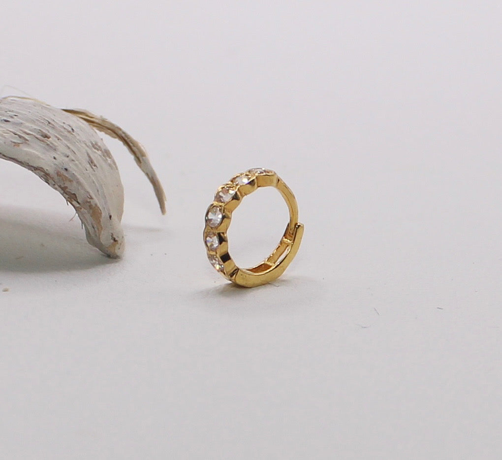 Clear Crinkle-cut Hoop