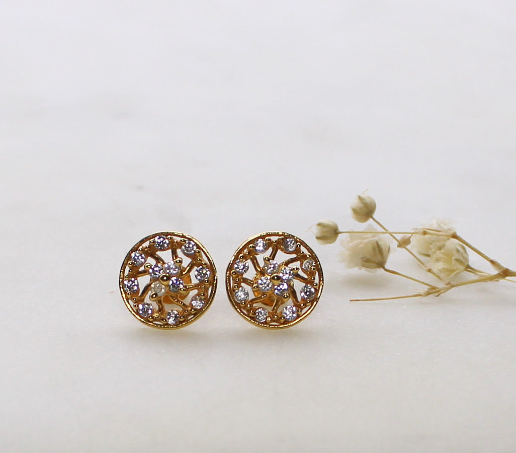 Sparkly Round Studs